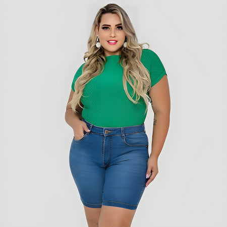 Short e Bermuda Jeans Plus Size Feminina