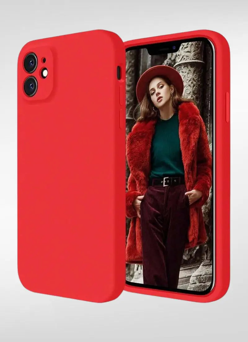 Capa de Celular de Silicone Iphone com Câmera Fechada