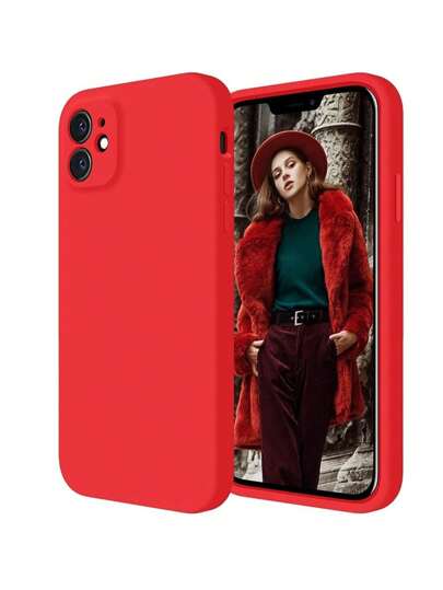 Capa de Celular de Silicone Iphone com Câmera Fechada