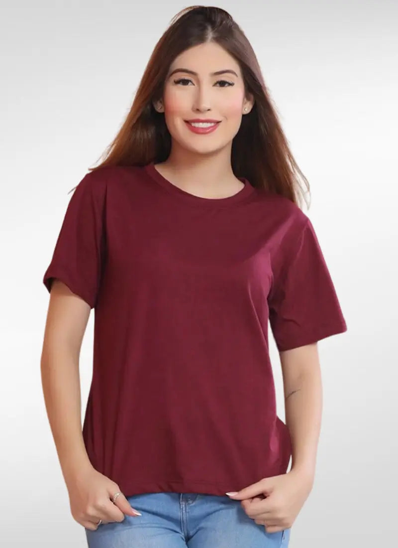 Camiseta Feminina Básica Oversized