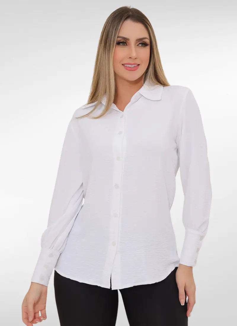 Camisa Feminina ampla manga longa