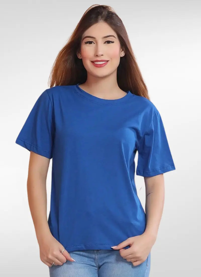 Camiseta Feminina Básica Oversized