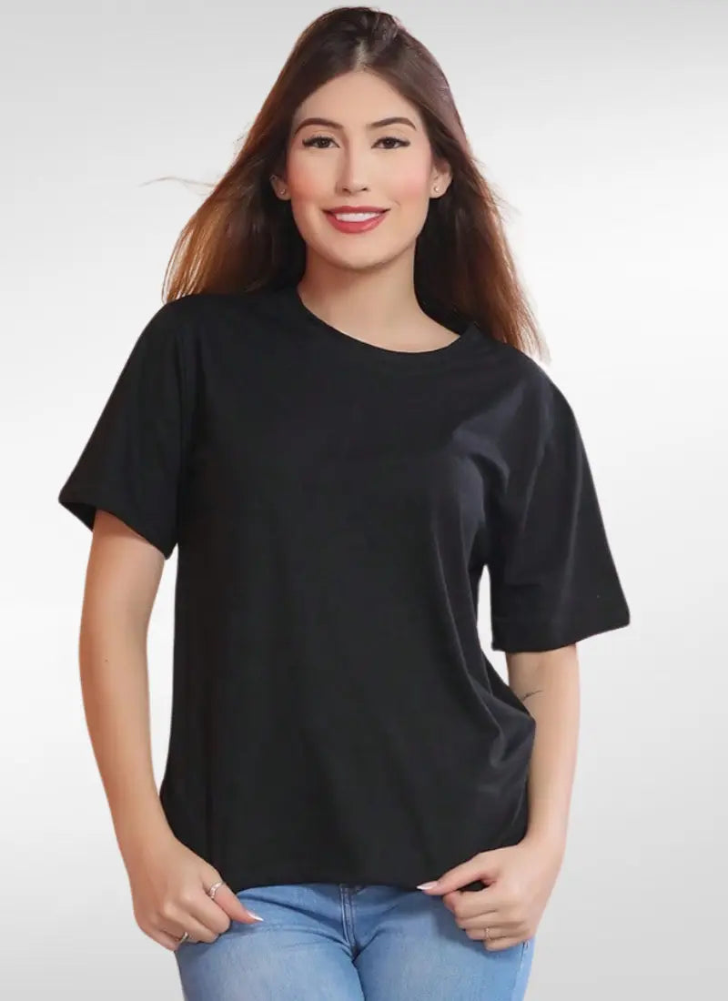 Camiseta Feminina Básica Oversized