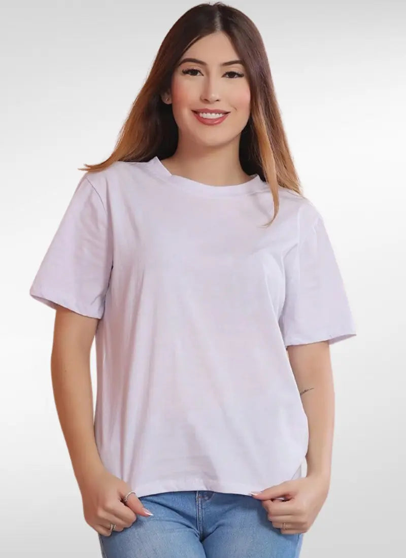 Camiseta Feminina Básica Oversized