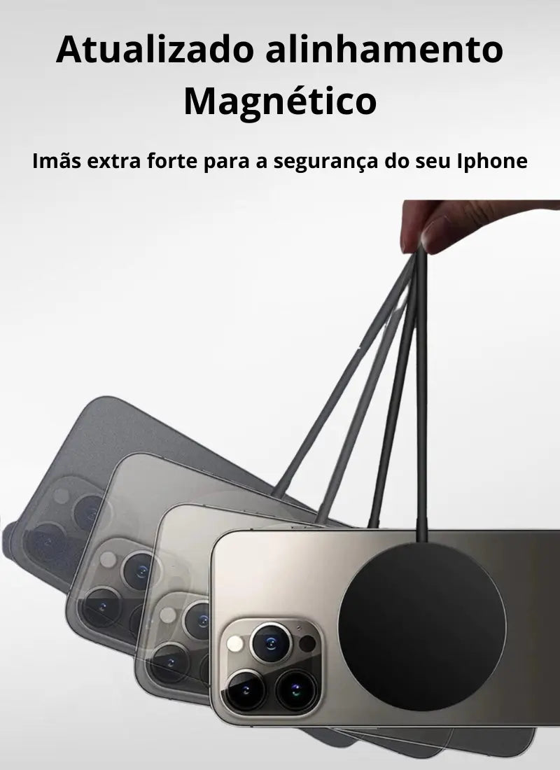 Carregador por indução  Wireless Sem fio 15w