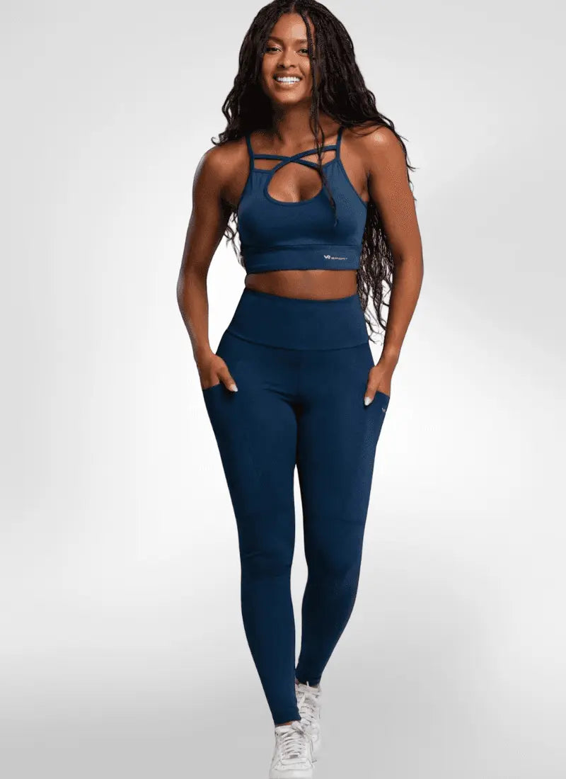 Calça Legging com Bolso e Zero Transparência