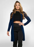 Cardigan feminino canelado