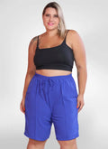 Bermuda Feminina alfaiataria plus size tecido duna