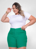 Bermuda Feminina alfaiataria plus size social