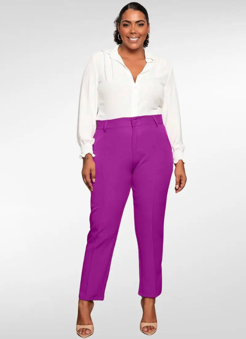 Calça Feminina alfaiataria plus size social