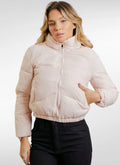 Jaqueta Feminina puffer gola alta