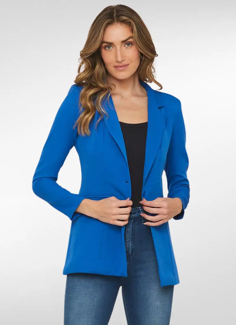 Blazer Feminino alfaiataria com ombreiras