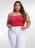 Regata Feminina plus size básica em viscose