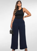 Calça Feminina alfaiataria plus size pantalona