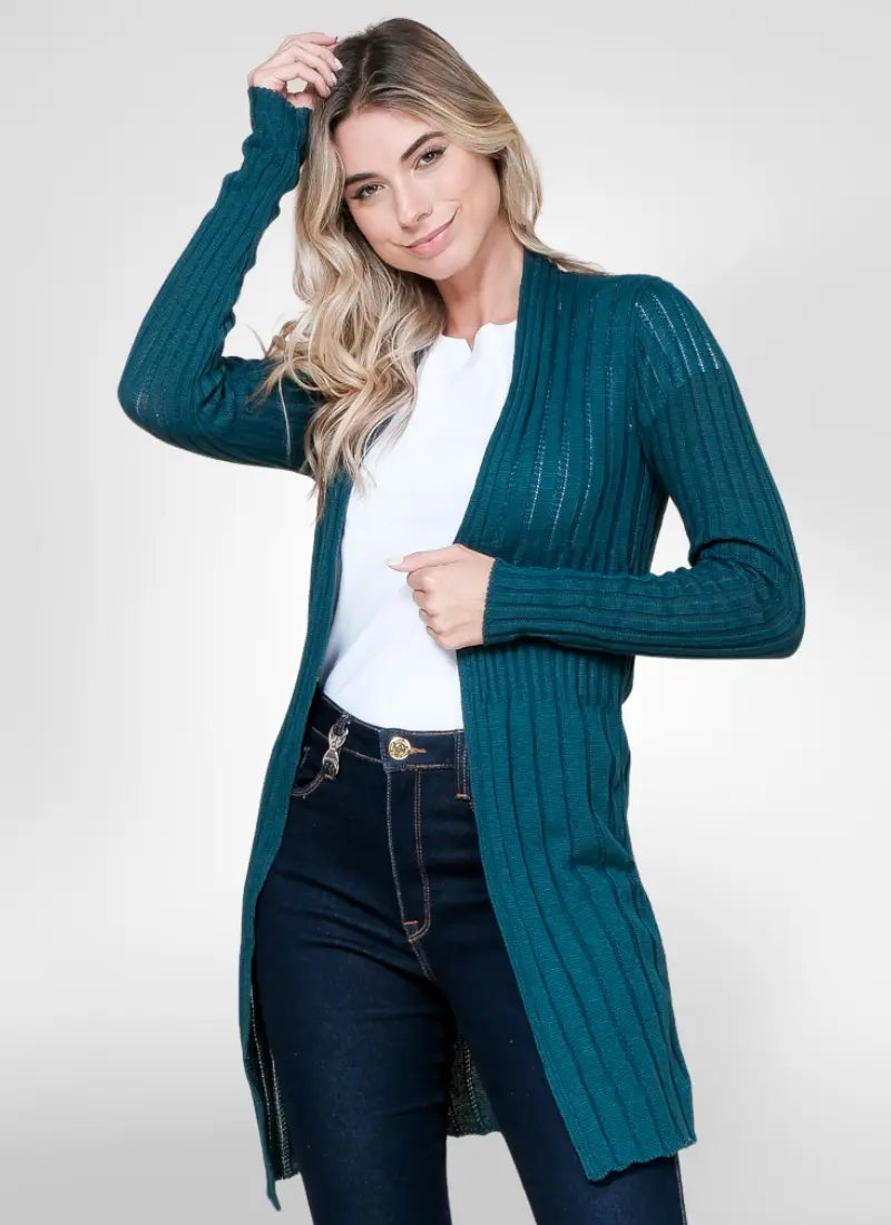 Cardigan feminino longo