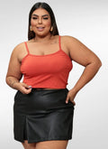 Regata Feminina plus size básica em viscose