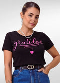 Camiseta Feminina Estampada Algodão