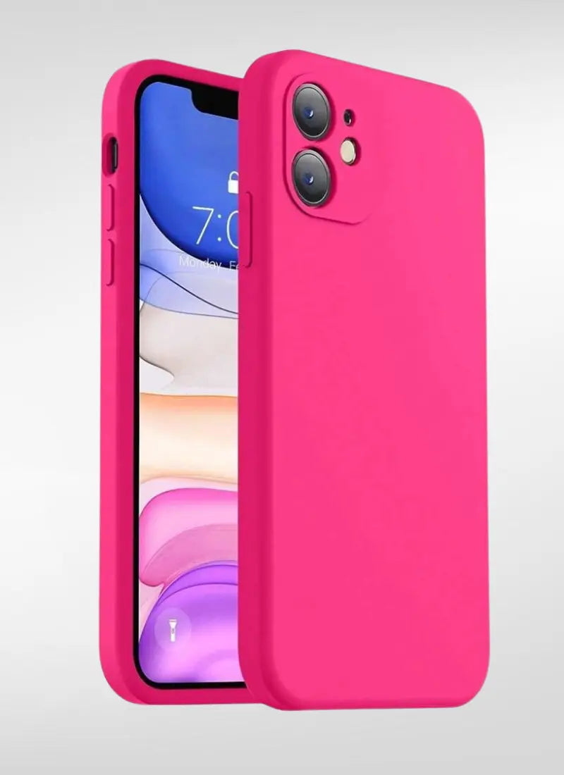 Capa de Celular de Silicone Iphone com Câmera Fechada