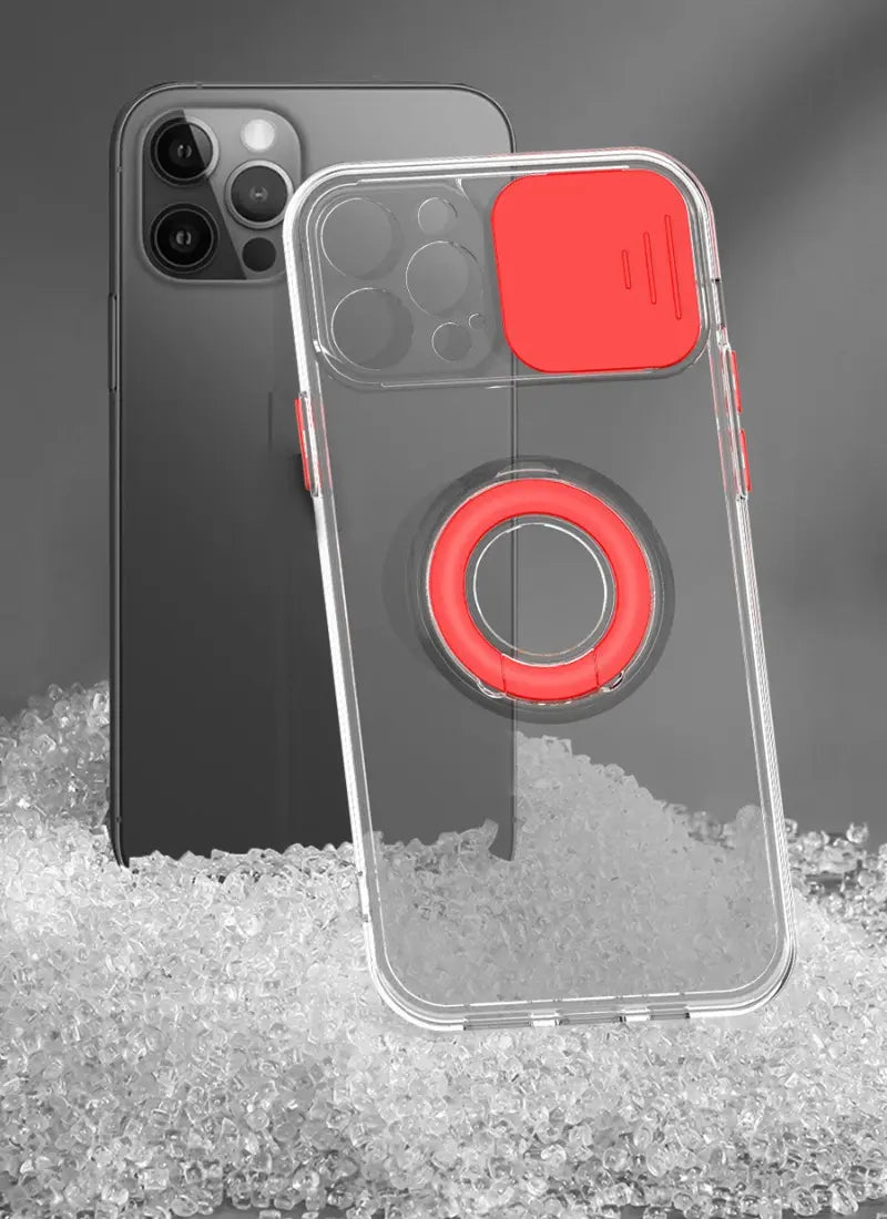 Capa de Celular Iphone com anel e proteção na câmera