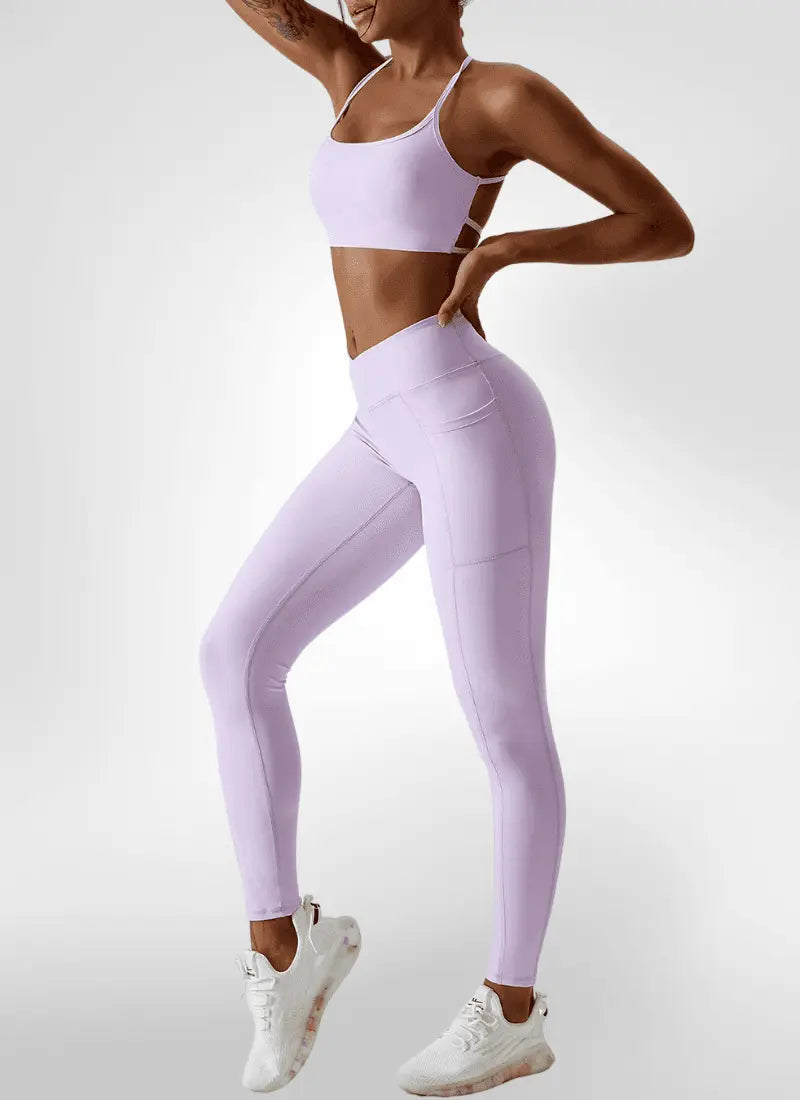 Conjunto Fitness Legging e Top