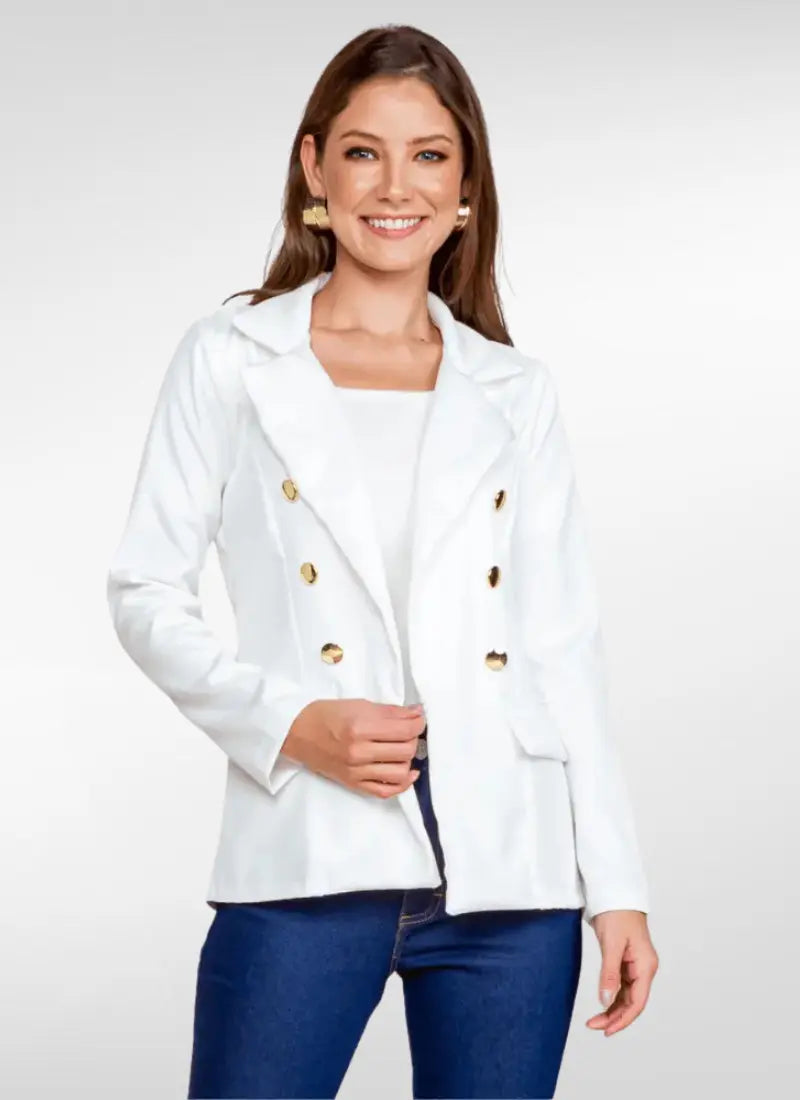 Blazer Feminino alfaiataria alongado