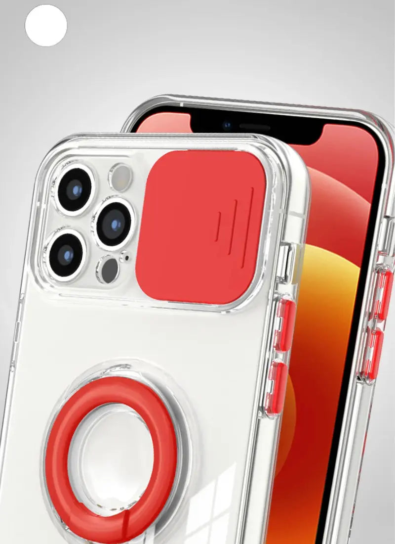 Capa de Celular Iphone com anel e proteção na câmera