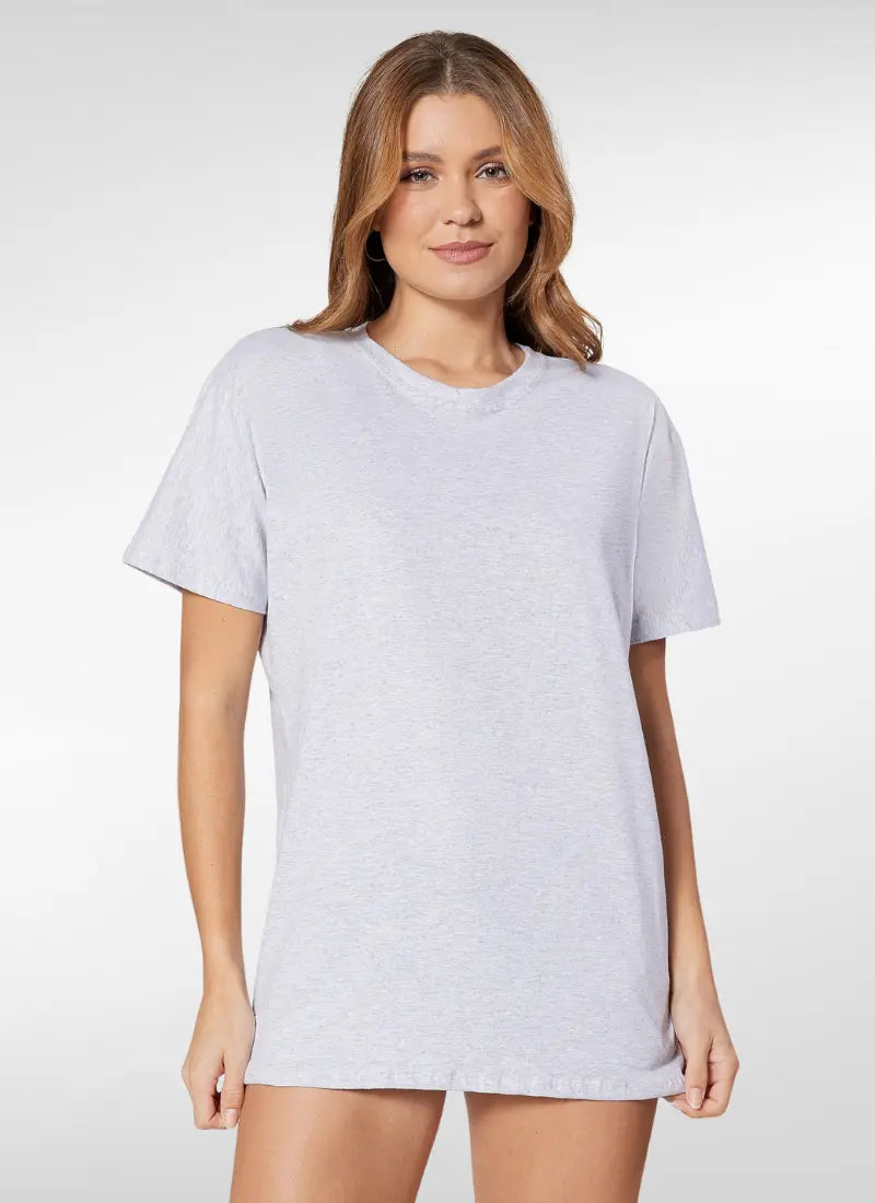 Camiseta Feminina Oversized Algodão