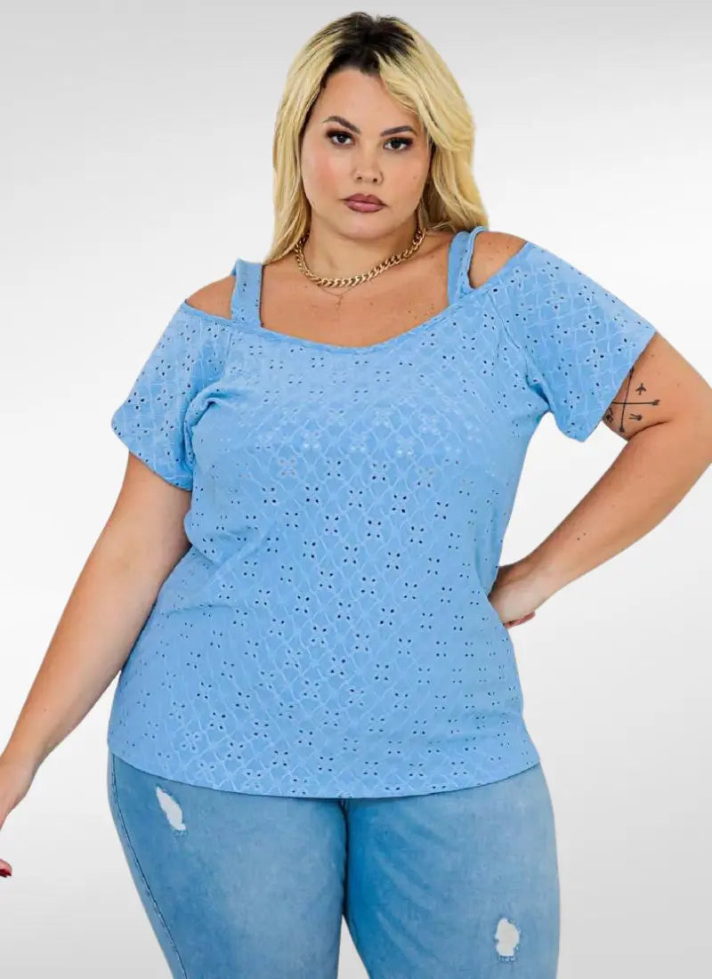 Blusa Feminina plus size laise