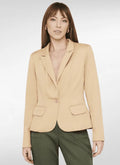 Blazer feminino forrado com ombreiras