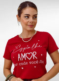 Camiseta Feminina Estampada Algodão